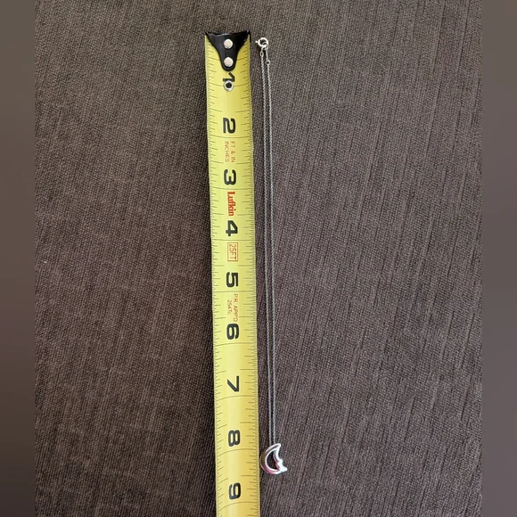 Tiffany & Co 925 Silver Paloma Picasso Crescent Moon Necklace - Picture 7 of 7